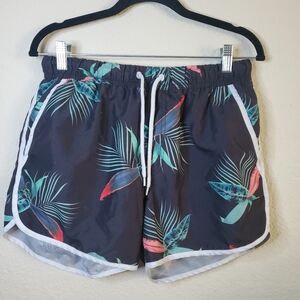 Asos Mens Swim Shorts Medium Floral Hawiian Aloha Vacation Resort Festival